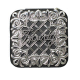 106522, WESTERN THEMED HOWDY ENGRAVED FAUX LEATHER SQUARE JEWELRY BOX