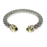 106526, 14K GOLD PLATED, PAVE CHEVRON, CUBIC ZIRCONIA ACCENT DESIGNER INSPIRED CUFF BRACELET