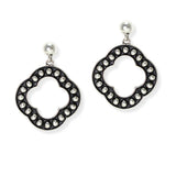 106534, WESTERN CUTOUT CLOVER BALL TEXTURED DANGLE EARRING