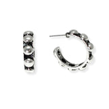 106549, WESTERN BALL TEXTURED HOOP EARRING