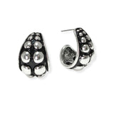 106550, WESTERN TEARDROP BALL TEXTURED ACCENT EARRING