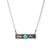 106574, WESTERN BAR BALL TEXTURED ACCENT PENDANT NECKLACE