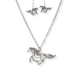 106576, WESTERN HORSE PENDANT NECKLACE