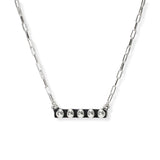 106577, WESTERN BAR BALL TEXTURED ACCENT PENDANT NECKLACE