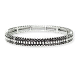 106581, WESTERN TEXTURED METAL STRETCH BRACELET