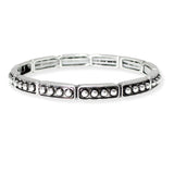 106584, WESTERN BALL TEXTURED ACCENT METAL STRETCH BRACELET