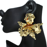 106589, BIG FLOWER METAL POST EARRING