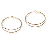 106596, 2" CUT DOUBLE HOOP EARRING