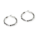 106602, 1" DIAMOND CUT HOOP EARRING