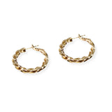 106605, 1" TWISTED CUT HOOP EARRING