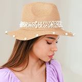 106618, PEARL BAND ACCENT FEDORA HAT