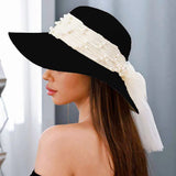 106620, RIBBON BOW BAND ACCENT SUMMER HAT