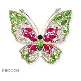 106640, BIG BUTTERFLY RHINESTONE PIN BROOCH