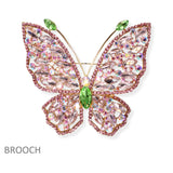 106640, BIG BUTTERFLY RHINESTONE PIN BROOCH