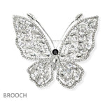 106640, BIG BUTTERFLY RHINESTONE PIN BROOCH