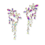 106652, GEOMETRIC RHINESTONE DROP DANGLE EARRING