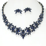 106673, MARQUISE, HEART RHINESTONE ACCENT EVENING NECKLACE SET