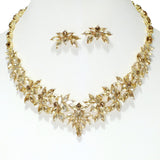 106673, MARQUISE, HEART RHINESTONE ACCENT EVENING NECKLACE SET