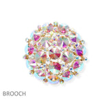106678, CONE, POINTED RHINESTONE ACCENT PIN BROOCH