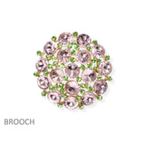 106678, CONE, POINTED RHINESTONE ACCENT PIN BROOCH