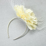106757, FLOWER MESH ACCENT FASCINATOR HEADBAND