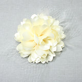 106757, FLOWER MESH ACCENT FASCINATOR HEADBAND