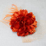 106757, FLOWER MESH ACCENT FASCINATOR HEADBAND
