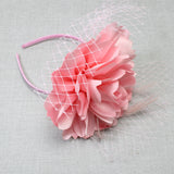 106757, FLOWER MESH ACCENT FASCINATOR HEADBAND