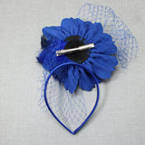 106757, FLOWER MESH ACCENT FASCINATOR HEADBAND