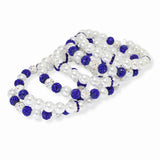 106800, FIREBALL ACCENT PEARL BEADED WRAP AROUND BRACELET