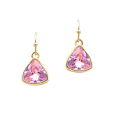 107130, GEOMETRIC CUBIC ZIRCONIA DANGLE EARRING