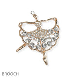 106826, BALLERINA CRYSTAL RHINESTONE PIN BROOCH