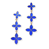 106853, FLOWER CLOVER DROP DANGLE EARRING