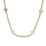 106867, CROSS ACCENT BEADED NECKLACE