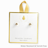106873, 18K GOLD FILLED, BALL STUD EARRING