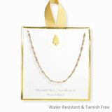 106877, 18K GOLD FILLED, DAINTY CHAIN NECKLACE