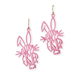 106880, HAPPY EASTER, BUNNY DANGLE EARRING