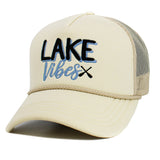 106890, LAKE VIBES, EMBROIDERED MESH TRUCKER HAT