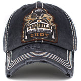 106898, TEQUILA SHOT, LEOPARD EMBROIDERED VINTAGE BASEBALL CAP