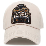 106898, TEQUILA SHOT, LEOPARD EMBROIDERED VINTAGE BASEBALL CAP