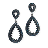 106899, CRYSTAL RHINESTONE ACCENT TEARDROP DANGLE EARRING