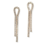 106947, BAGUETTE CUBIC ZIRCONIA ACCENT DROP DANGLE EARRING
