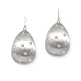 106959, PEARL STUDDED ACCENT GEOMETRIC DANGLE EARRING