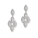 106962, MARQUISE CUBIC ZIRCONIA ACCENT CRYSTAL RHINESTONE DANGLE EARRING