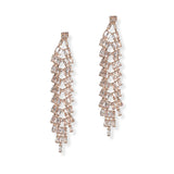 106963, BAGUETTE CUBIC ZIRCONIA ACCENT DROP EARRING