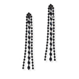 106964, CUBIC ZIRCONIA ACCENT CRYSTAL RHINESTONE DROP DANGLE EARRING