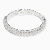 106967, OVAL CUBIC ZIRCONIA ACCENT RHINESTONE BRACELET