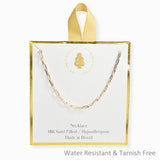 106975, 18K GOLD FILLED, DAINTY CHAIN LINK NECKLACE