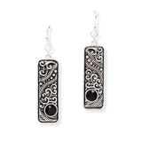 106982, FILIGREE BAR DANGLE EARRING