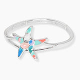 107000, STARFISH SEA GLASS STONE STRETCH BRACELET